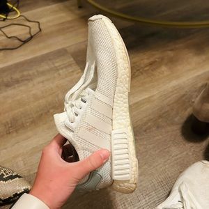 White adidas tennis shoes